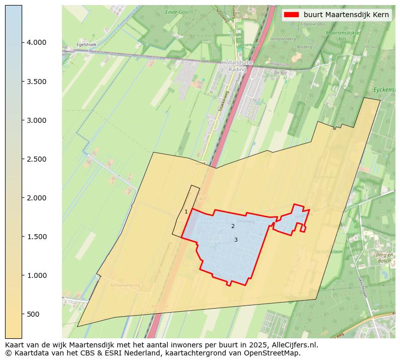 Afbeelding van de buurt Maartensdijk Kern op de kaart.