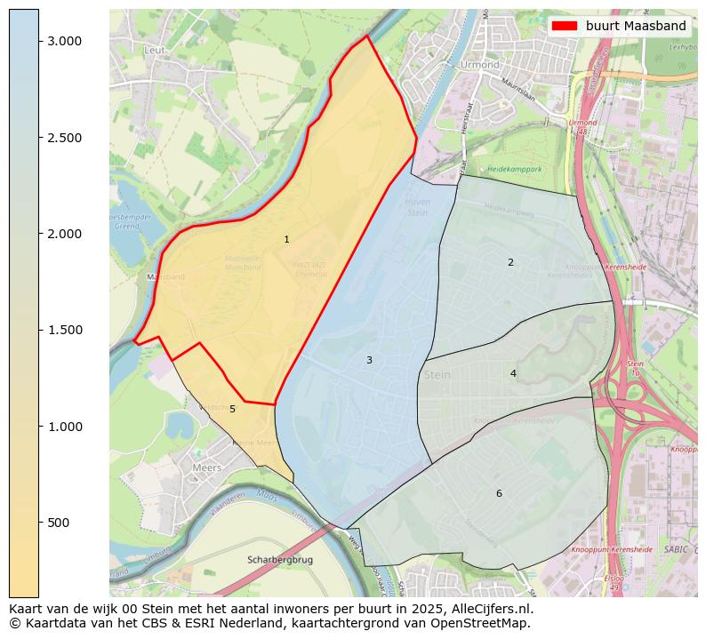 Afbeelding van de buurt Maasband op de kaart.