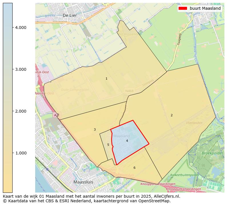 Afbeelding van de buurt Maasland op de kaart.