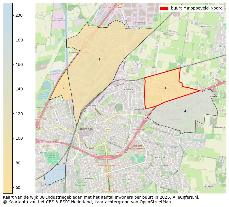 Afbeelding van de buurt Majoppeveld-Noord op de kaart.