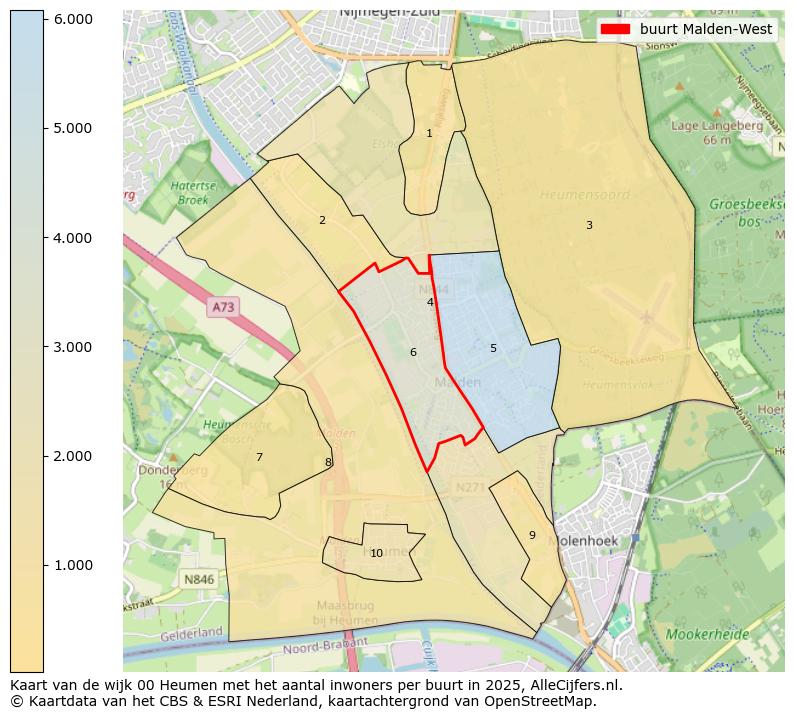 Afbeelding van de buurt Malden-West op de kaart.