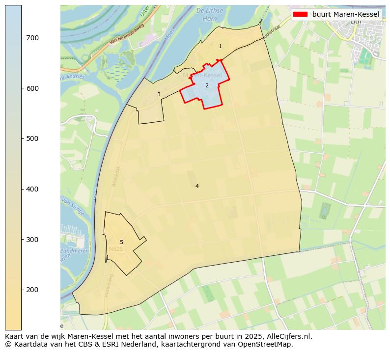 Afbeelding van de buurt Maren-Kessel op de kaart.