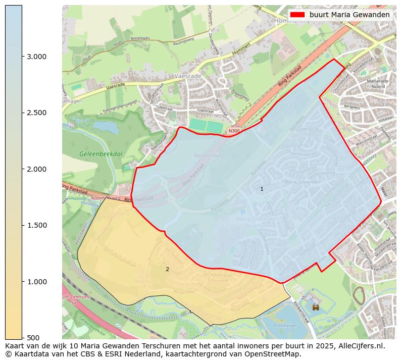 Afbeelding van de buurt Maria Gewanden op de kaart.