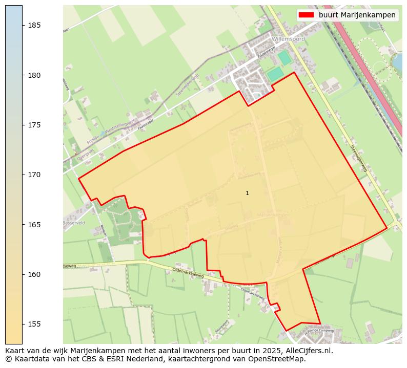 Afbeelding van de buurt Marijenkampen op de kaart.