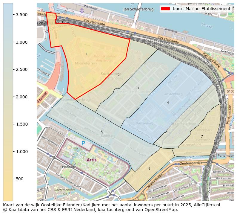 Afbeelding van de buurt Marine-Etablissement op de kaart.