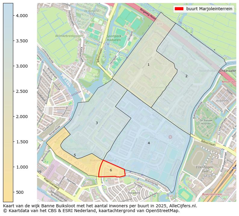 Afbeelding van de buurt Marjoleinterrein op de kaart.