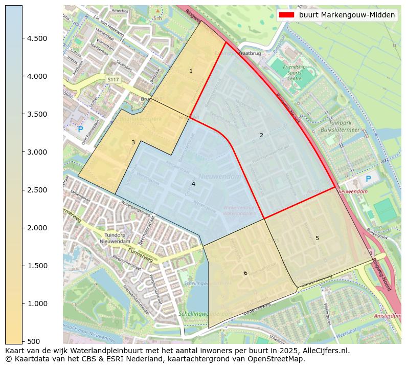 Afbeelding van de buurt Markengouw-Midden op de kaart.