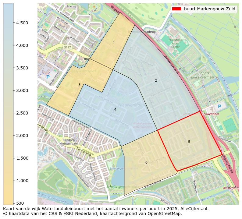 Afbeelding van de buurt Markengouw-Zuid op de kaart.