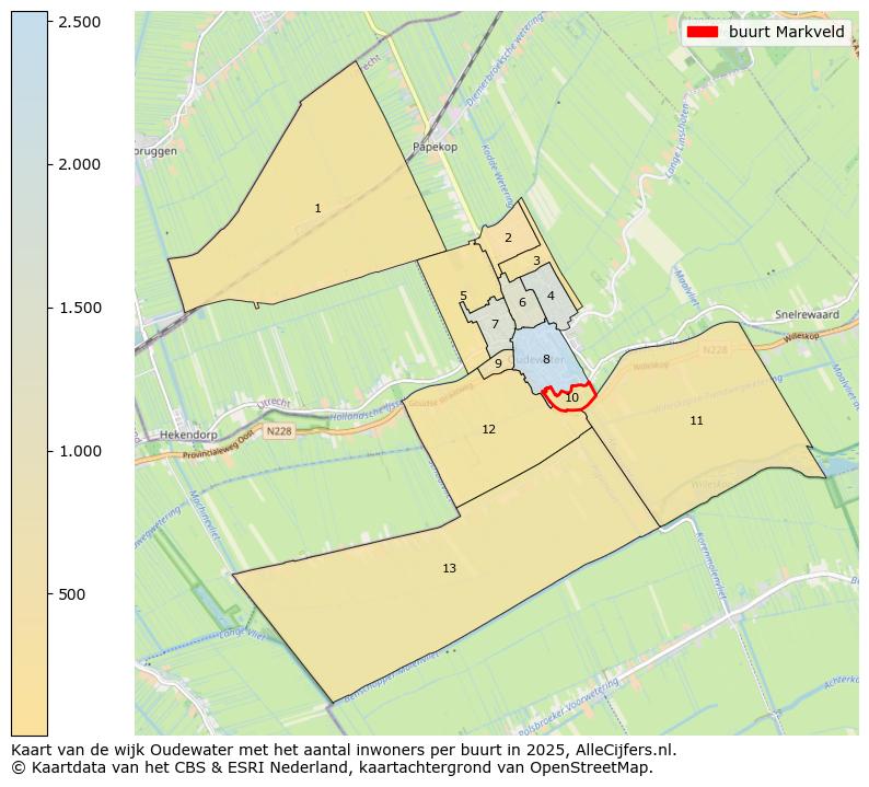 Afbeelding van de buurt Markveld op de kaart.