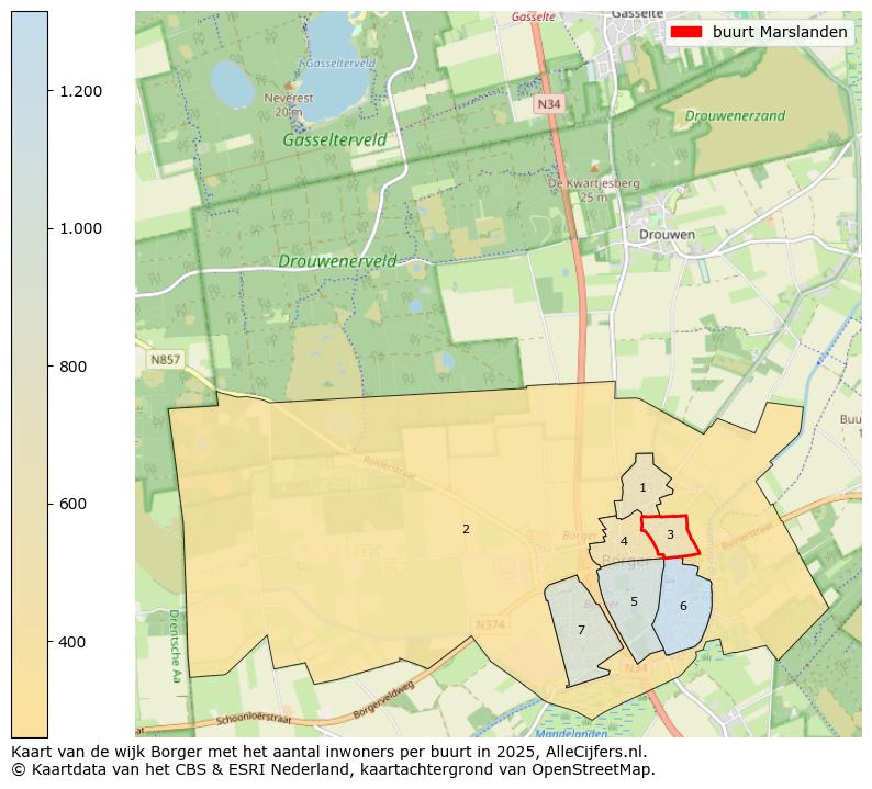 Afbeelding van de buurt Marslanden op de kaart.