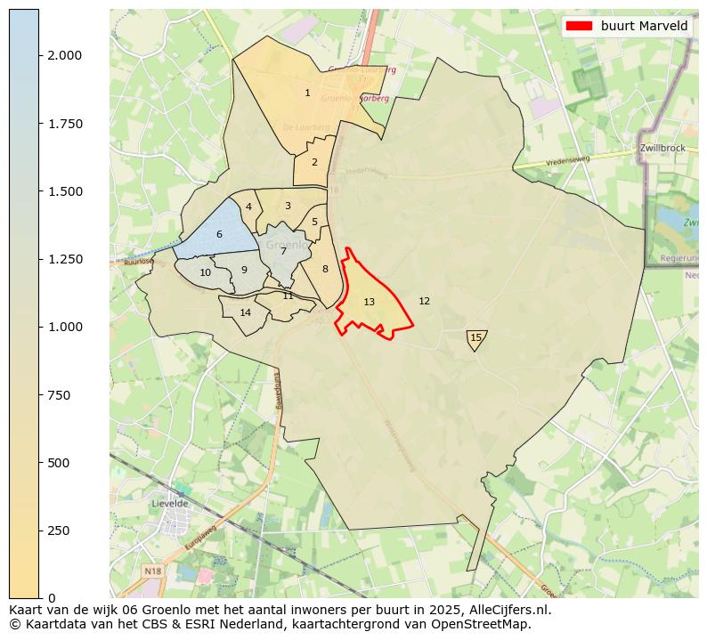 Afbeelding van de buurt Marveld op de kaart.