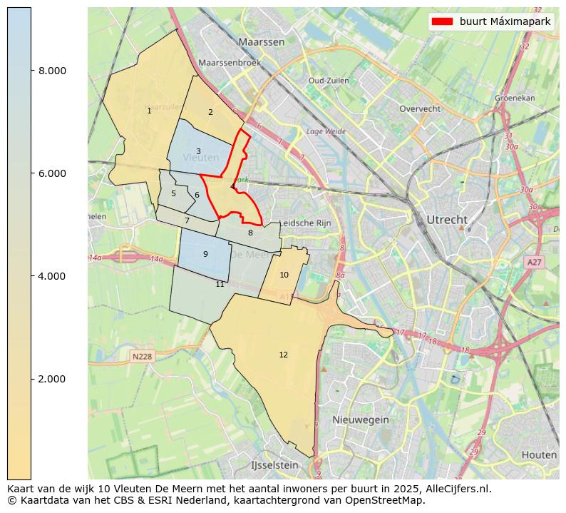 Afbeelding van de buurt Máximapark op de kaart.