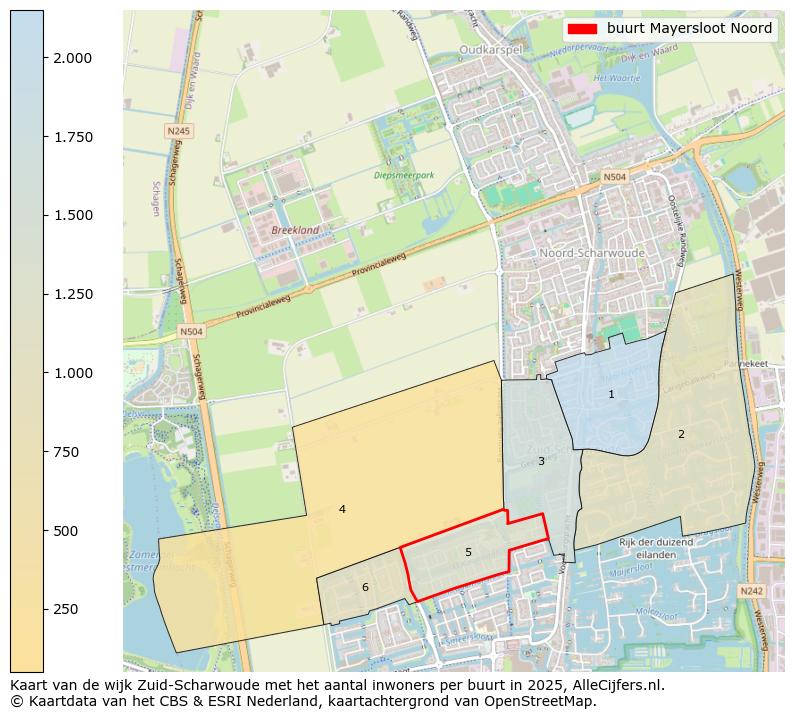 Afbeelding van de buurt Mayersloot Noord op de kaart.