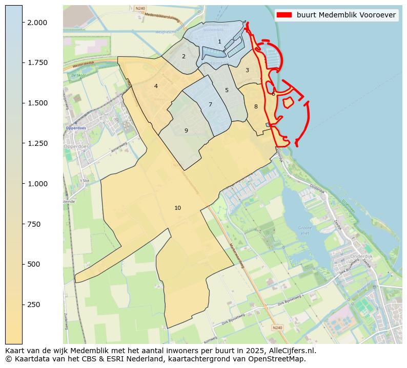 Afbeelding van de buurt Medemblik Vooroever op de kaart.