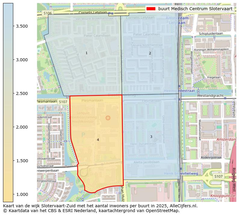 Afbeelding van de buurt Medisch Centrum Slotervaart op de kaart.