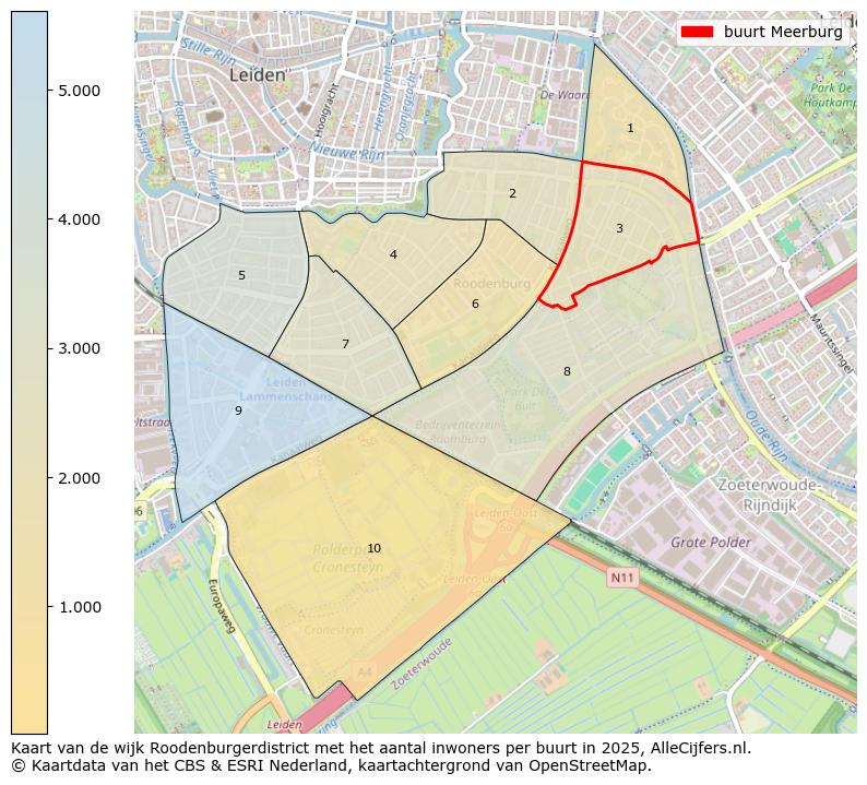 Afbeelding van de buurt Meerburg op de kaart.