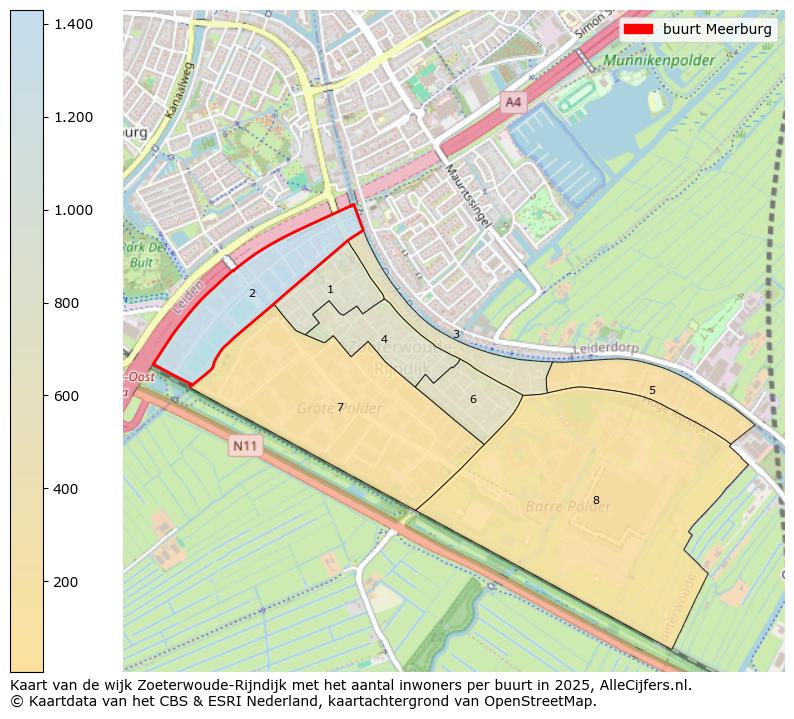 Afbeelding van de buurt Meerburg op de kaart.