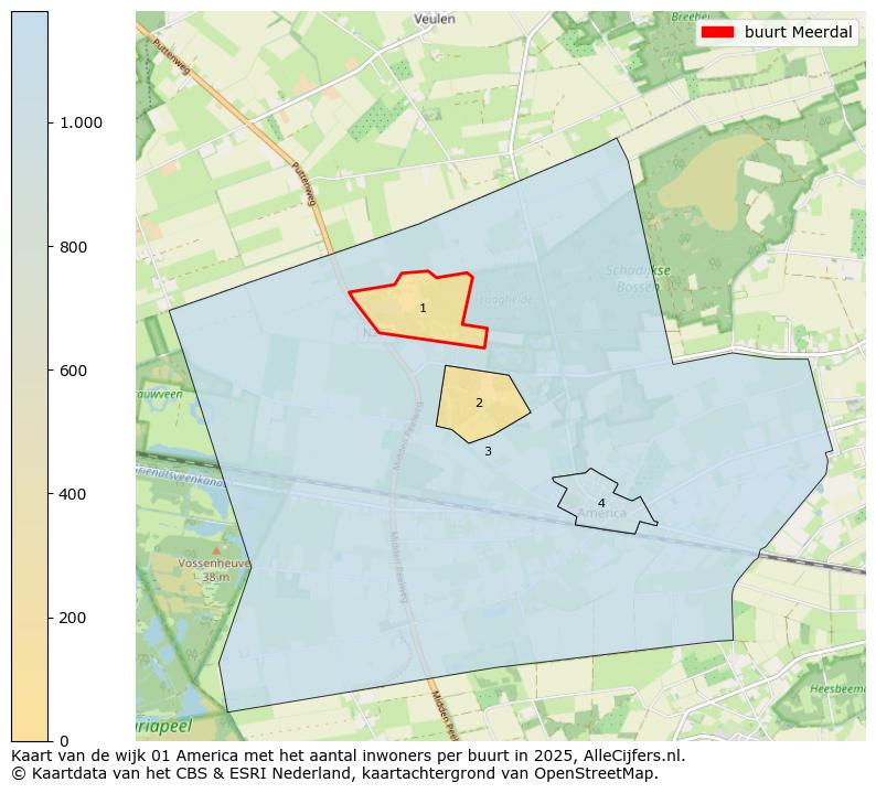 Afbeelding van de buurt Meerdal op de kaart.