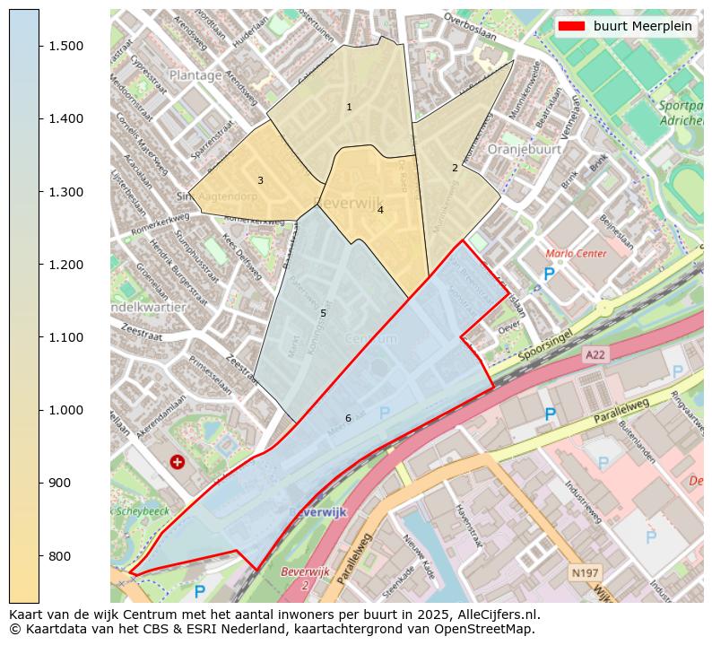 Afbeelding van de buurt Meerplein op de kaart.
