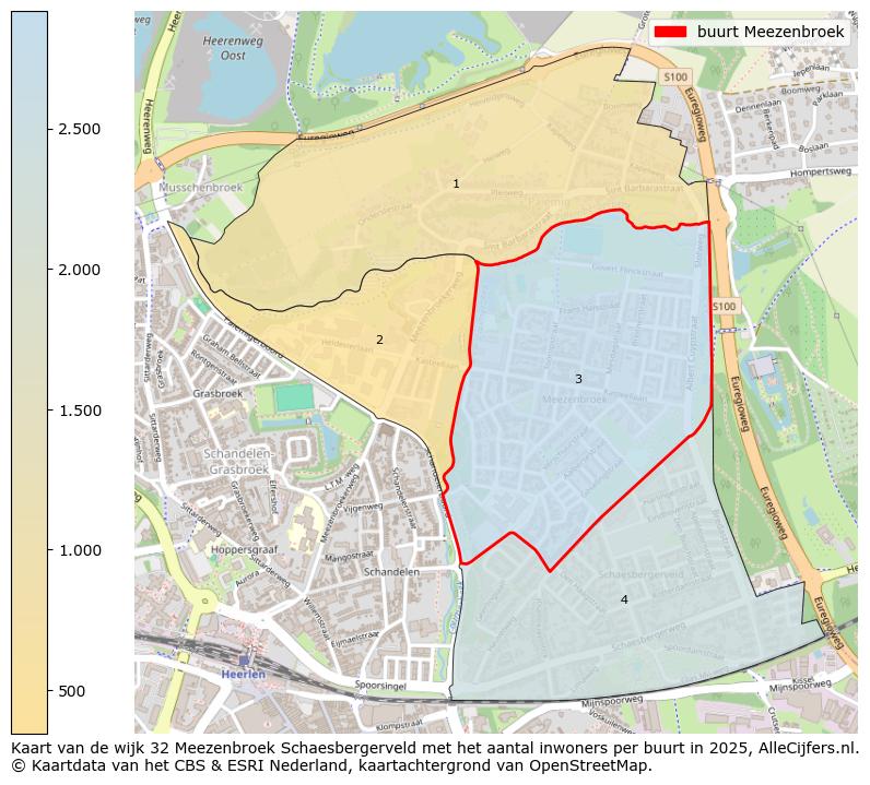 Afbeelding van de buurt Meezenbroek op de kaart.