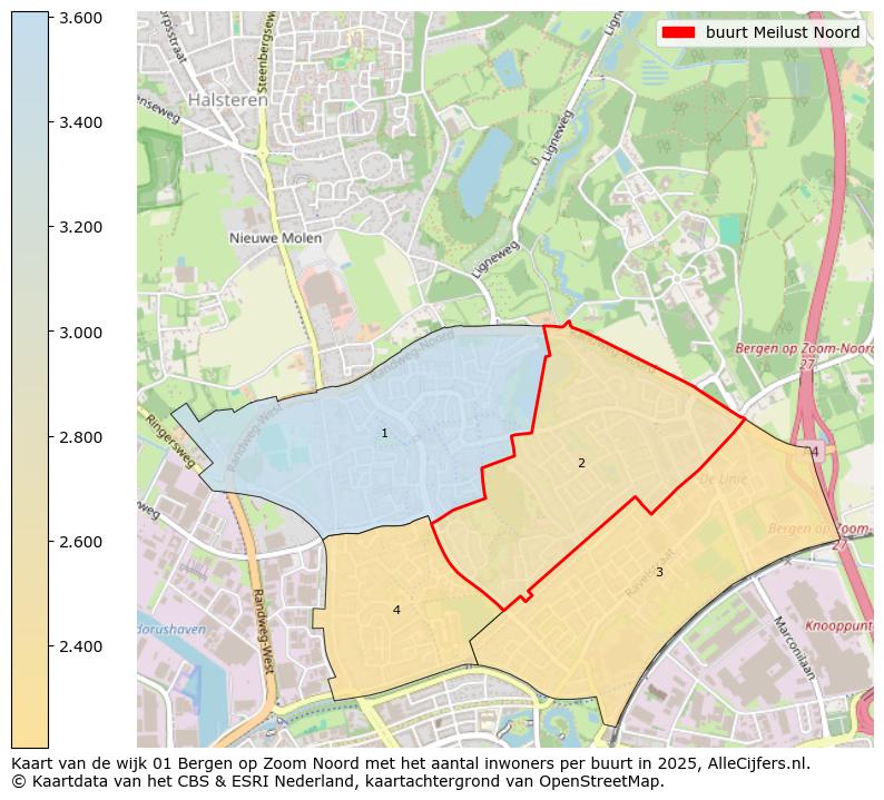 Afbeelding van de buurt Meilust Noord op de kaart.