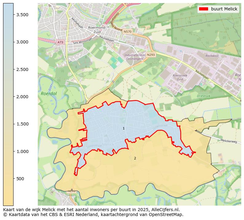 Afbeelding van de buurt Melick op de kaart.
