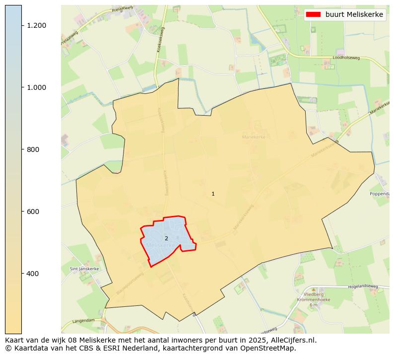 Afbeelding van de buurt Meliskerke op de kaart.
