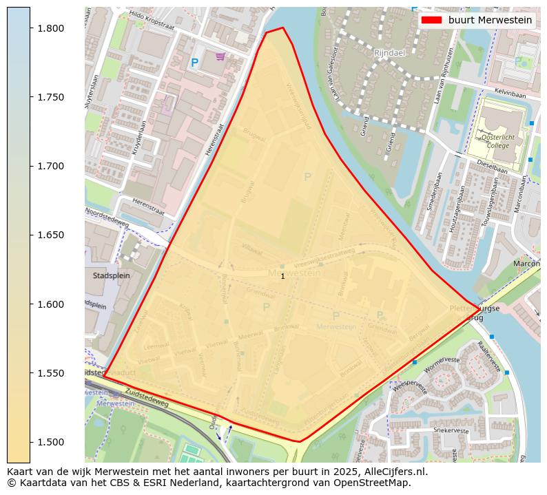 Afbeelding van de buurt Merwestein op de kaart.