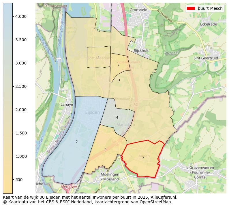Afbeelding van de buurt Mesch op de kaart.