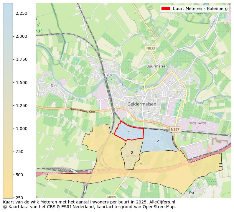 Afbeelding van de buurt Meteren - Kalenberg op de kaart.