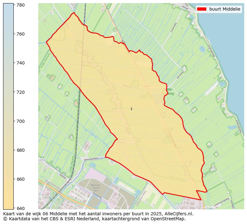 Afbeelding van de buurt Middelie op de kaart.