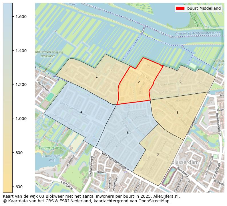 Afbeelding van de buurt Middelland op de kaart.