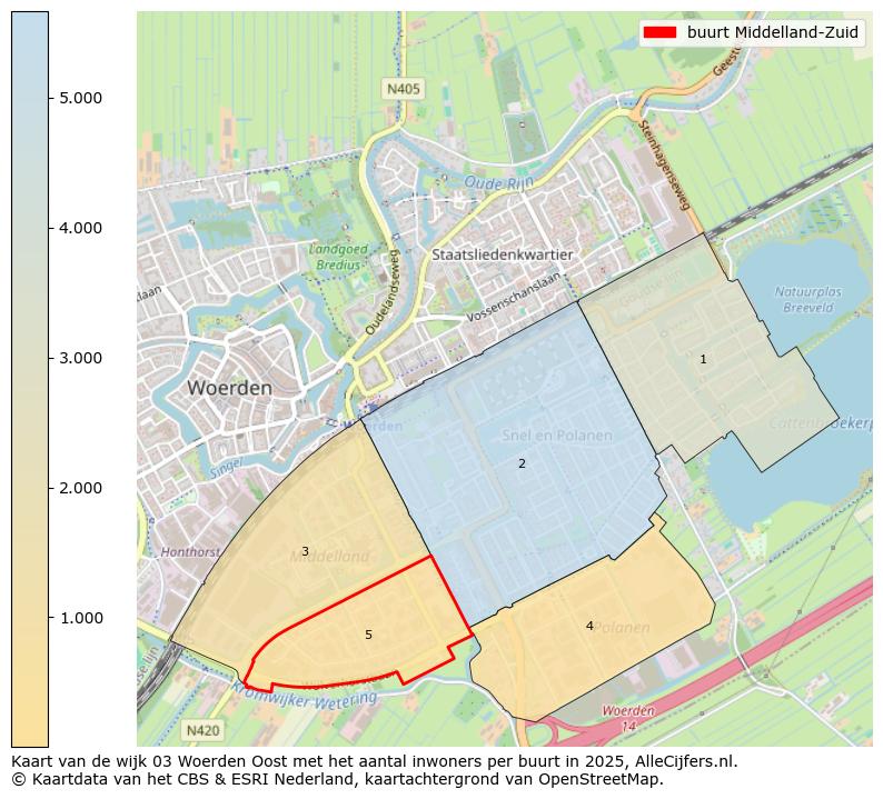 Afbeelding van de buurt Middelland-Zuid op de kaart.