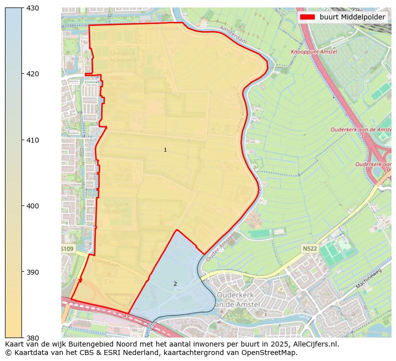 Afbeelding van de buurt Middelpolder op de kaart.