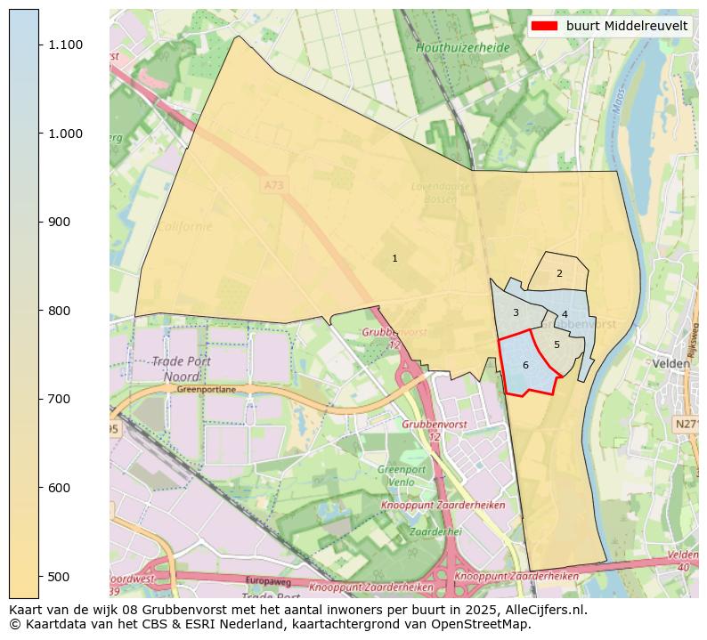 Afbeelding van de buurt Middelreuvelt op de kaart.