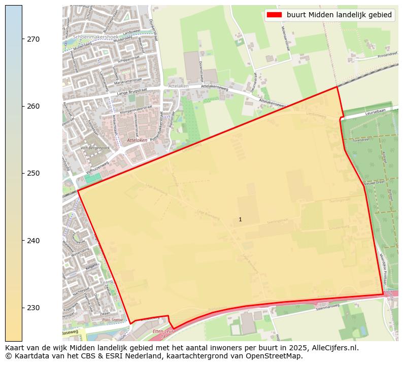 Afbeelding van de buurt Midden landelijk gebied op de kaart.