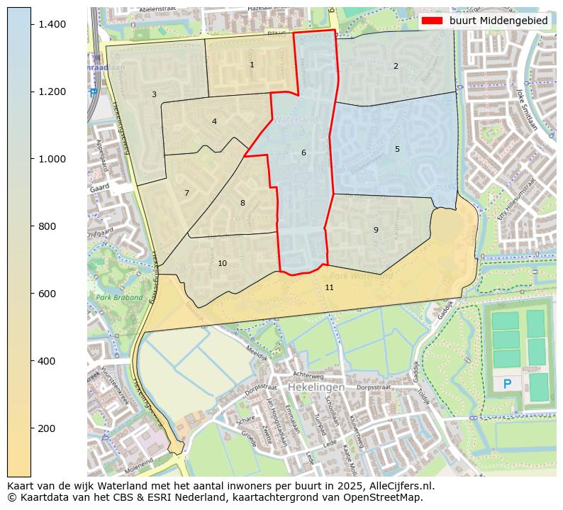 Afbeelding van de buurt Middengebied op de kaart.