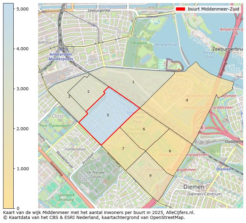 Afbeelding van de buurt Middenmeer-Zuid op de kaart.