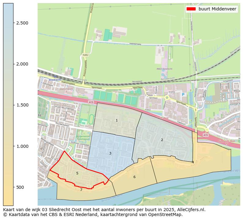 Afbeelding van de buurt Middenveer op de kaart.