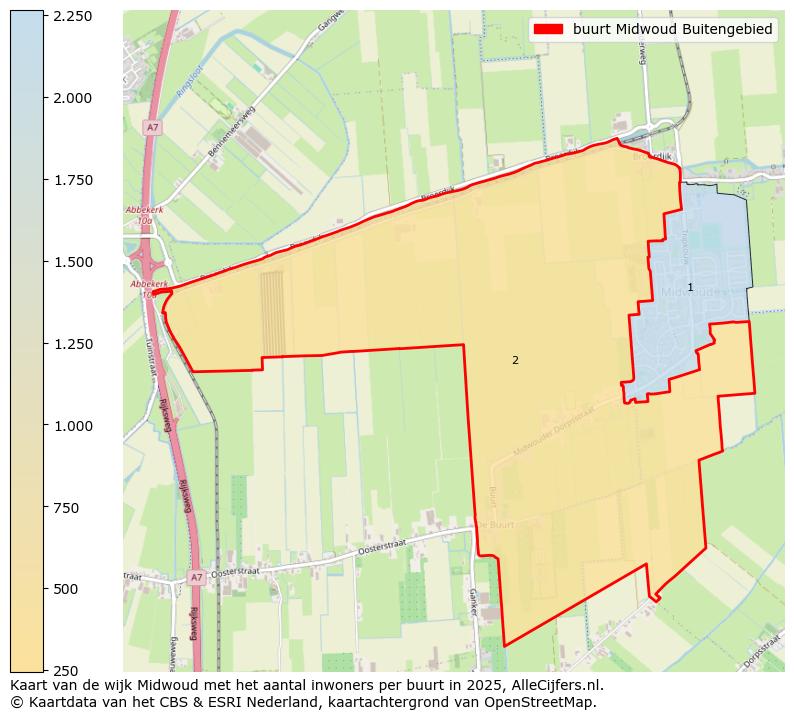 Afbeelding van de buurt Midwoud Buitengebied op de kaart.