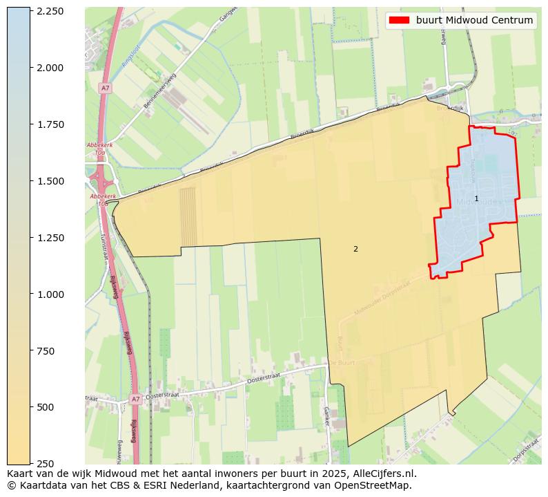 Afbeelding van de buurt Midwoud Centrum op de kaart.