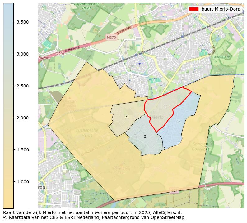 Afbeelding van de buurt Mierlo-Dorp op de kaart.