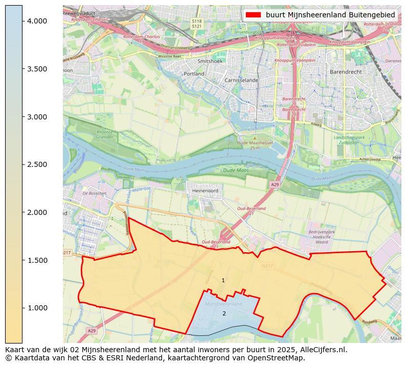 Afbeelding van de buurt Mijnsheerenland Buitengebied op de kaart.