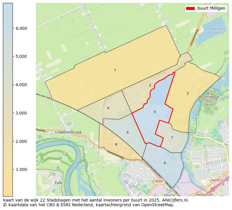 Afbeelding van de buurt Milligen op de kaart.