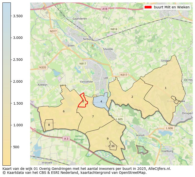 Afbeelding van de buurt Milt en Wieken op de kaart.