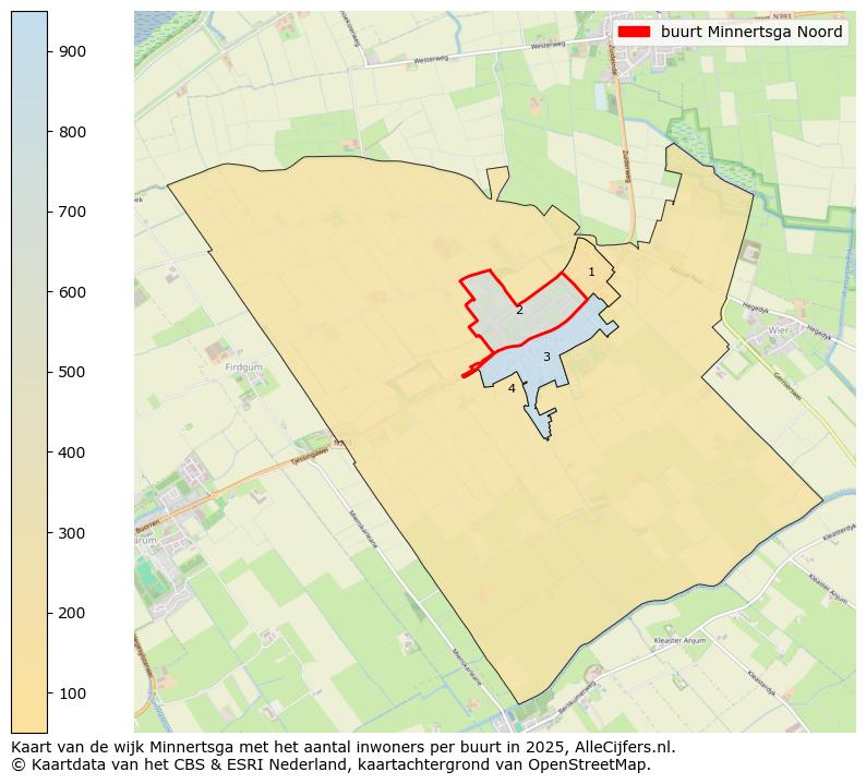 Afbeelding van de buurt Minnertsga Noord op de kaart.