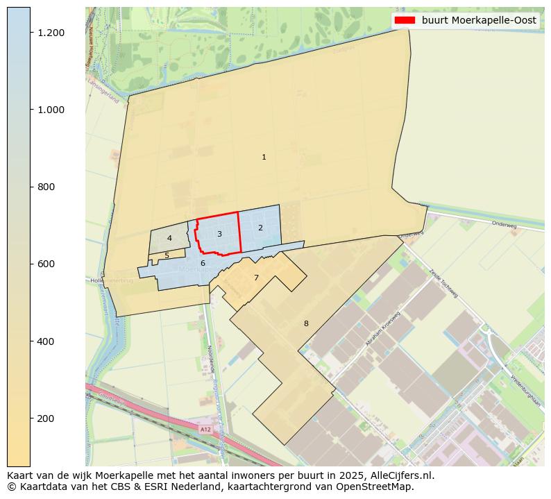 Afbeelding van de buurt Moerkapelle-Oost op de kaart.