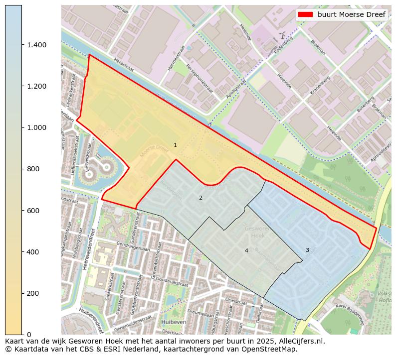 Afbeelding van de buurt Moerse Dreef op de kaart.
