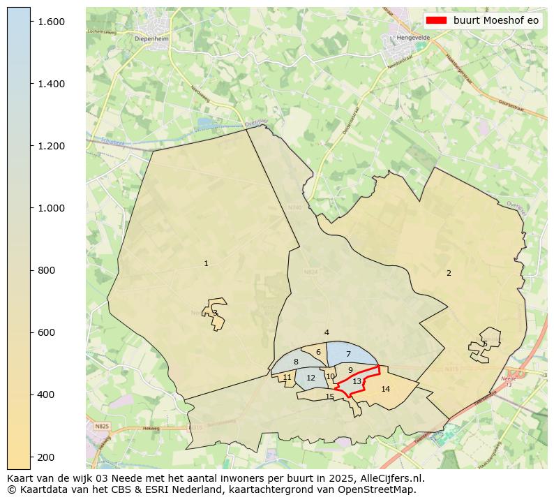 Afbeelding van de buurt Moeshof eo op de kaart.