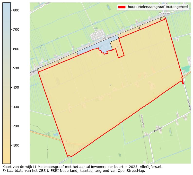 Afbeelding van de buurt Molenaarsgraaf-Buitengebied op de kaart.